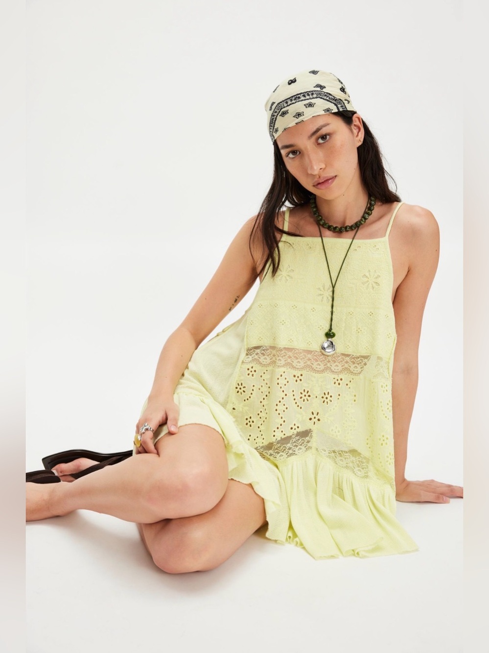 New Free People Calipso Tank ~ Early Bloomer Yellow - Picture 3 of 11